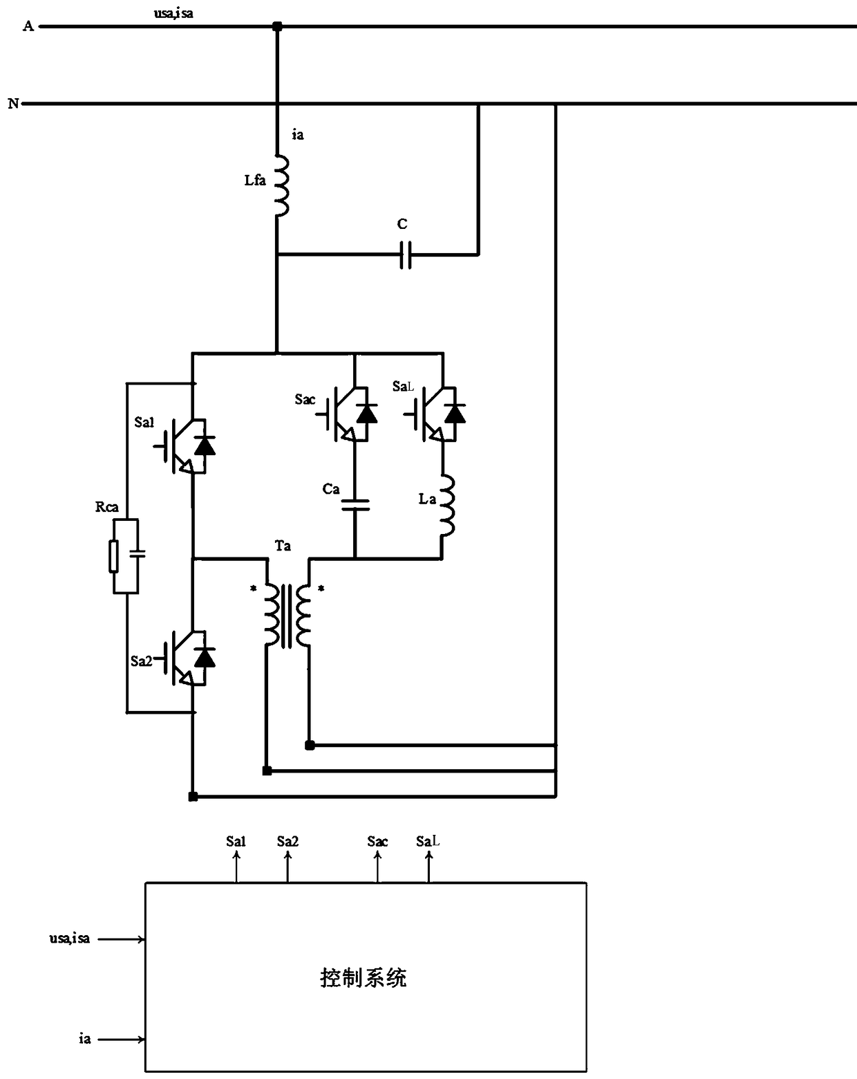 Single-phase bidirectional continuously adjustable static reactive power compensator