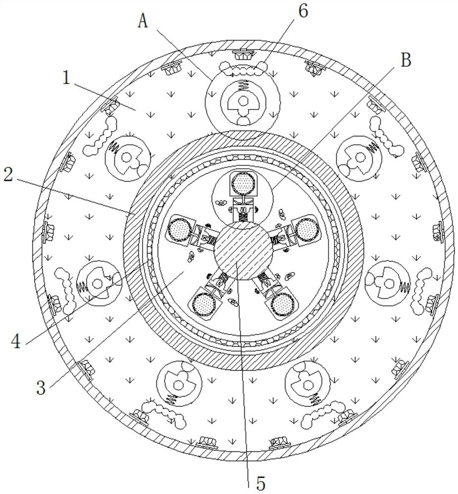 Clothing fabric winding device with stall protection function