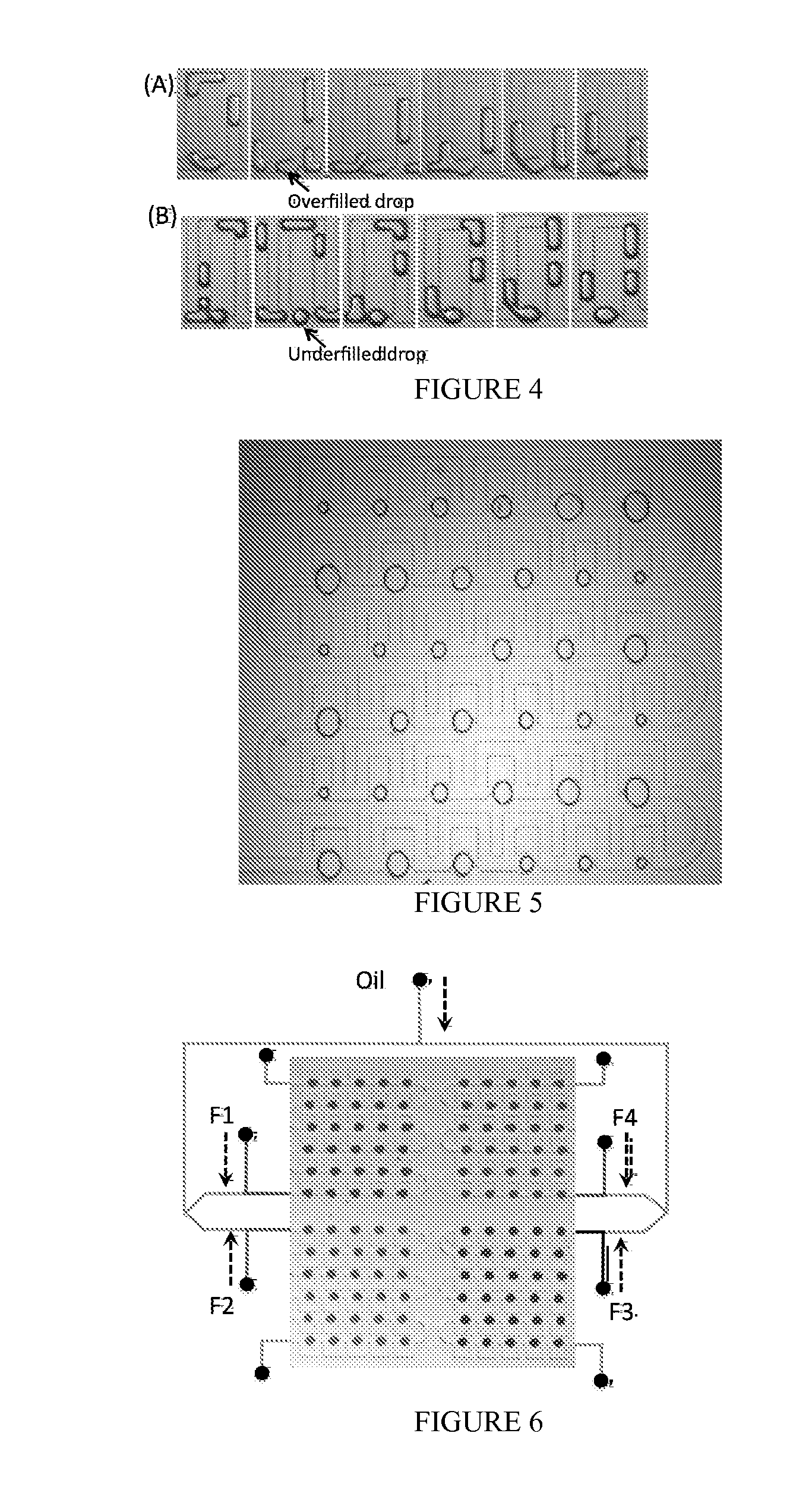 Methods and Devices to Control Fluid Volumes, Reagent and Particle Concentration in Arrays of Microfluidic Drops