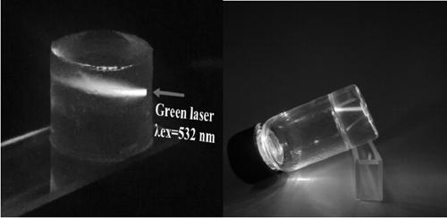 Up-conversion resin based on polydimethylsiloxane and its preparation method and application