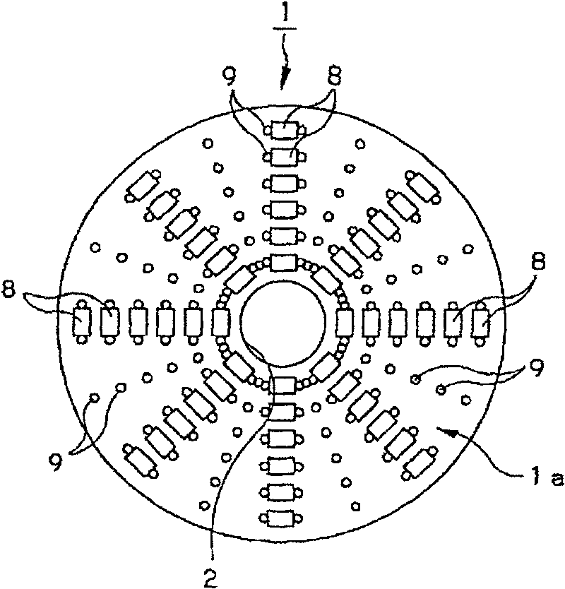 Biochemical reaction apparatus, biochemical reaction substrate, process for producing hybridization substrate and hybridization method