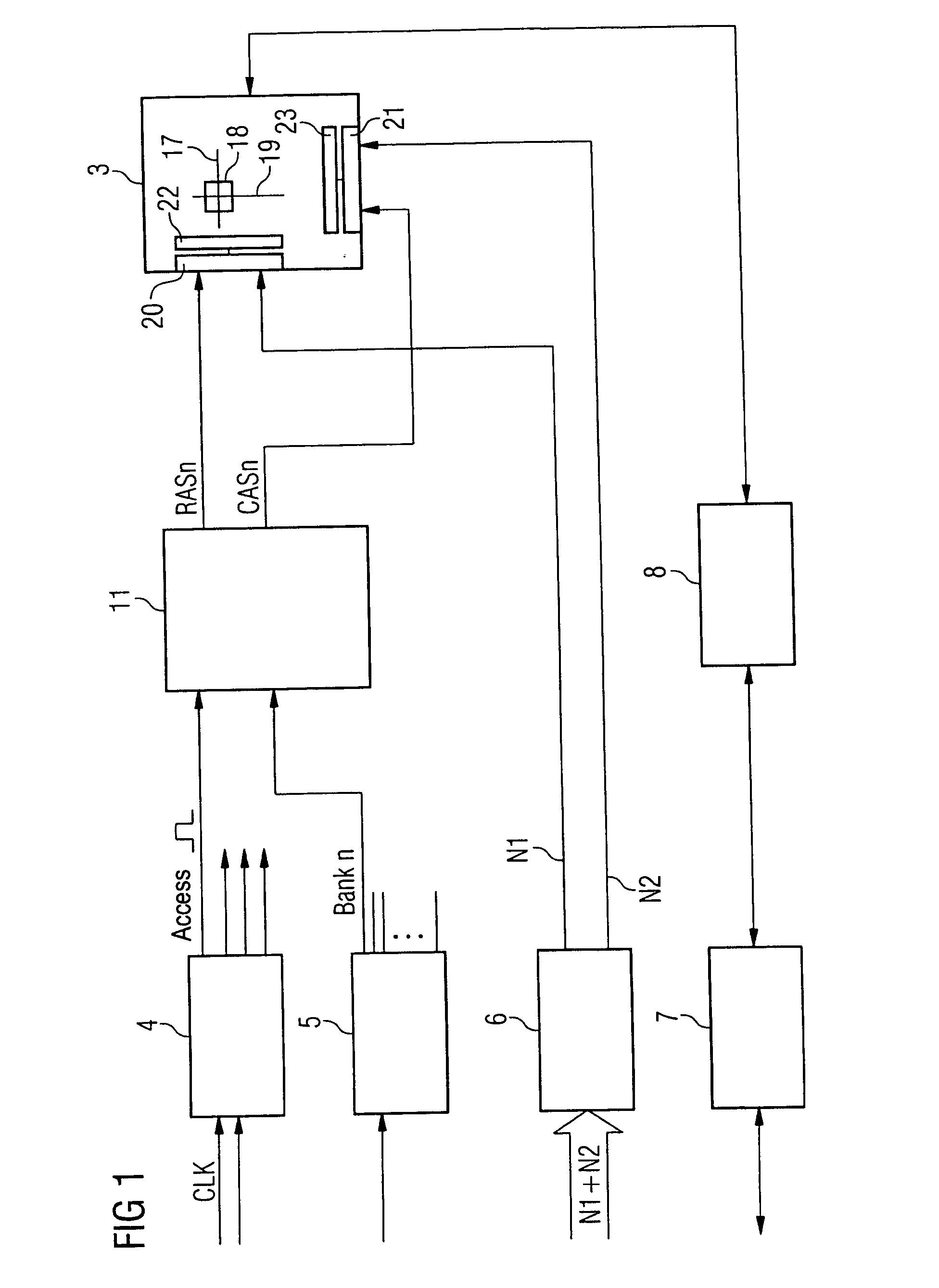 Apparatus for flexible deactivation of word lines of dynamic memory modules and method therefor