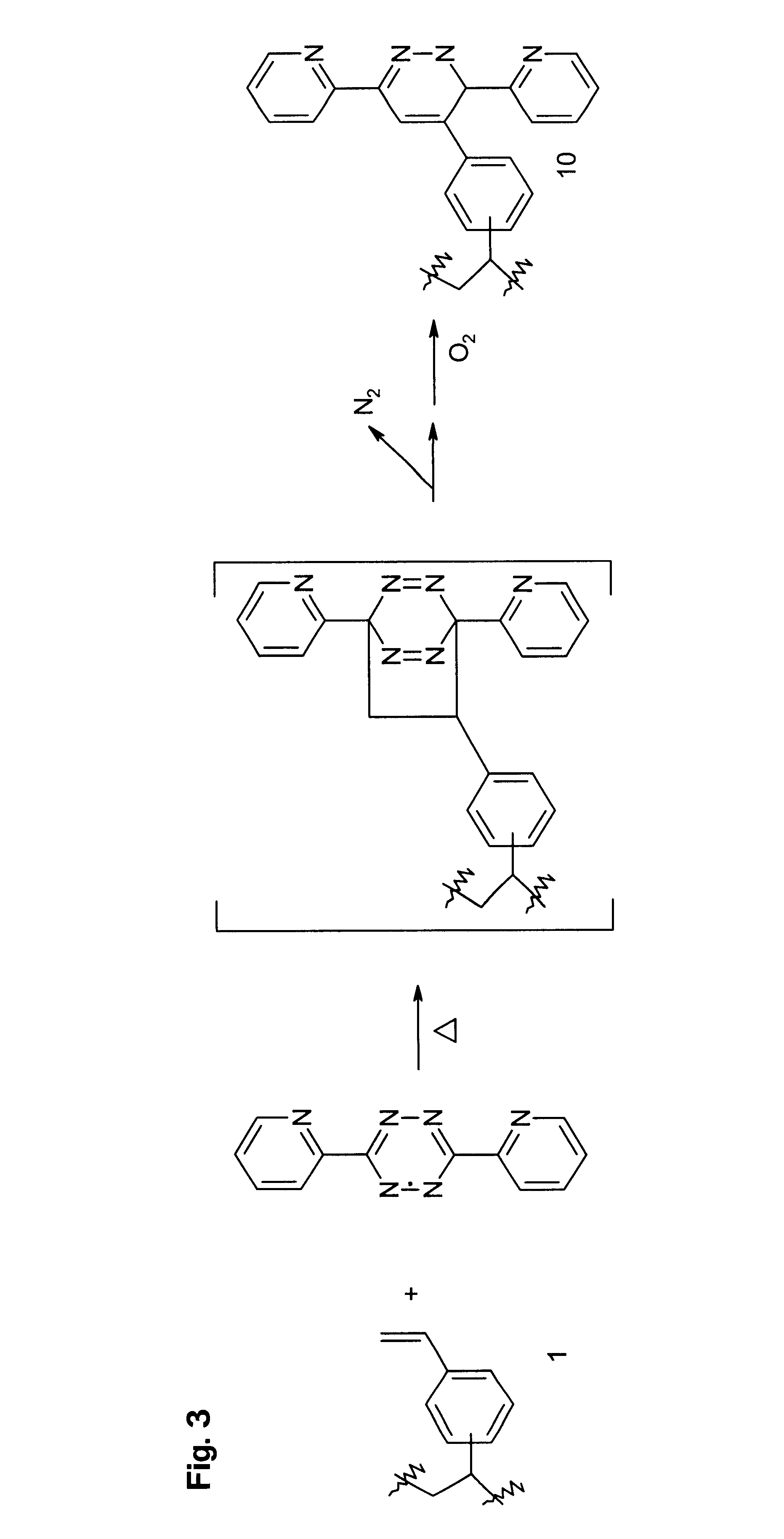 Cycloaddition functional polymers from (vinyl) polystyrene