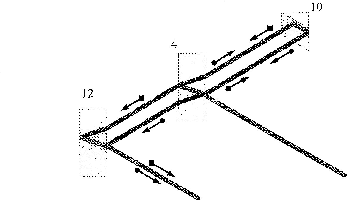 Method and device for measuring light beam orbit angular momentum spectrum