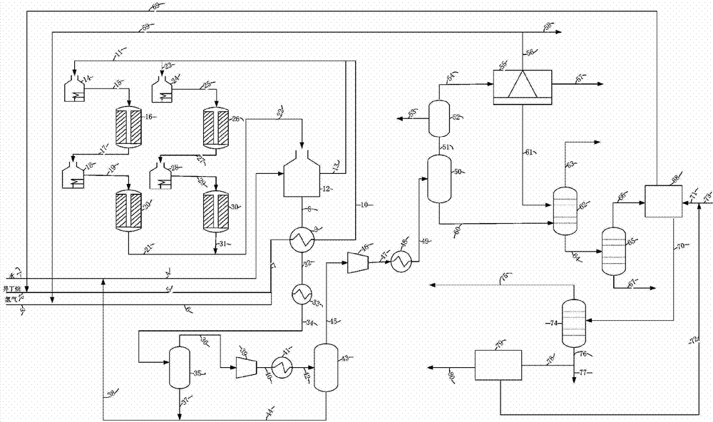 Device and process for preparing isobutylene by dehydrogenating isobutane