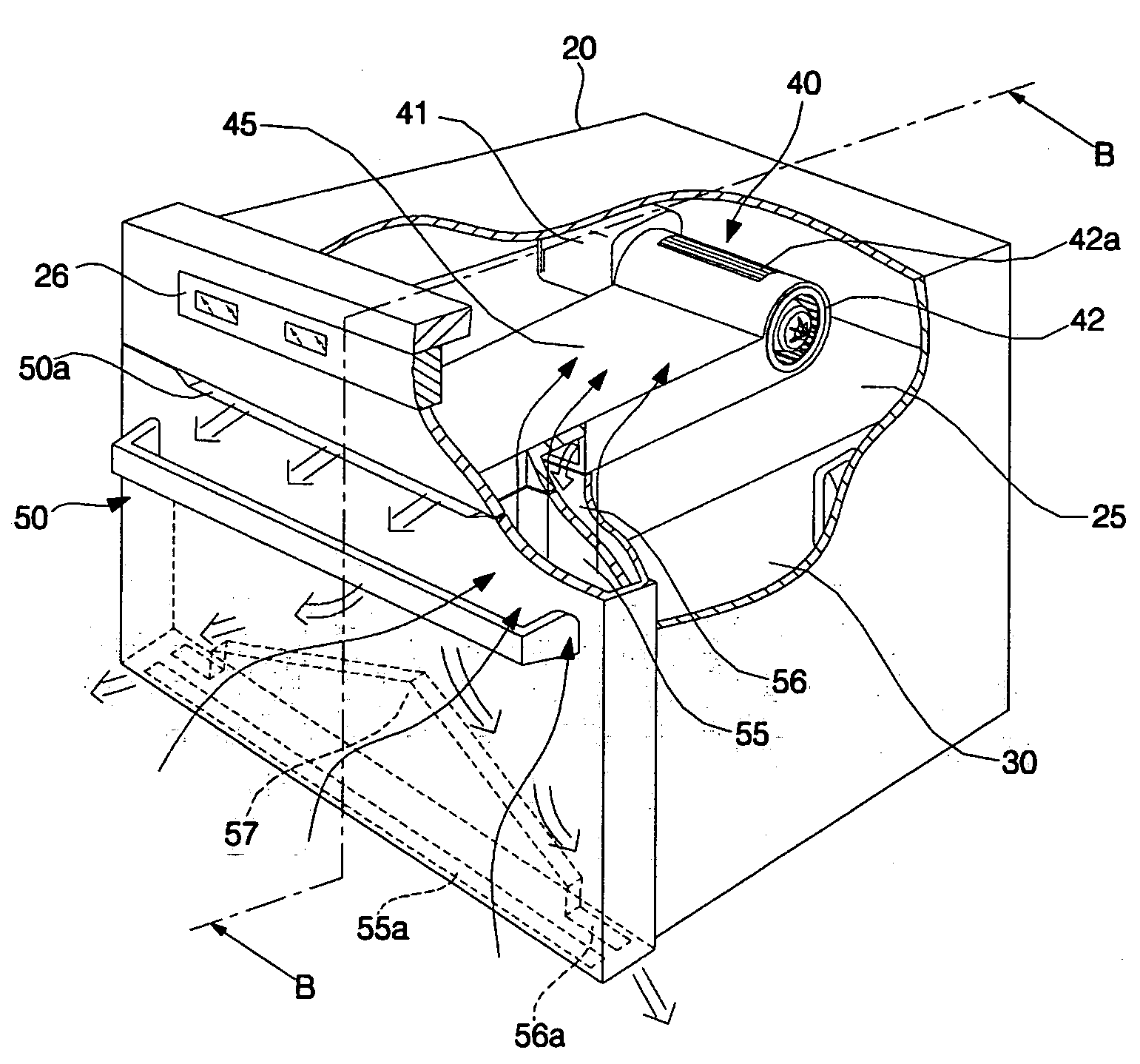Cooling apparatus of cooking appliance