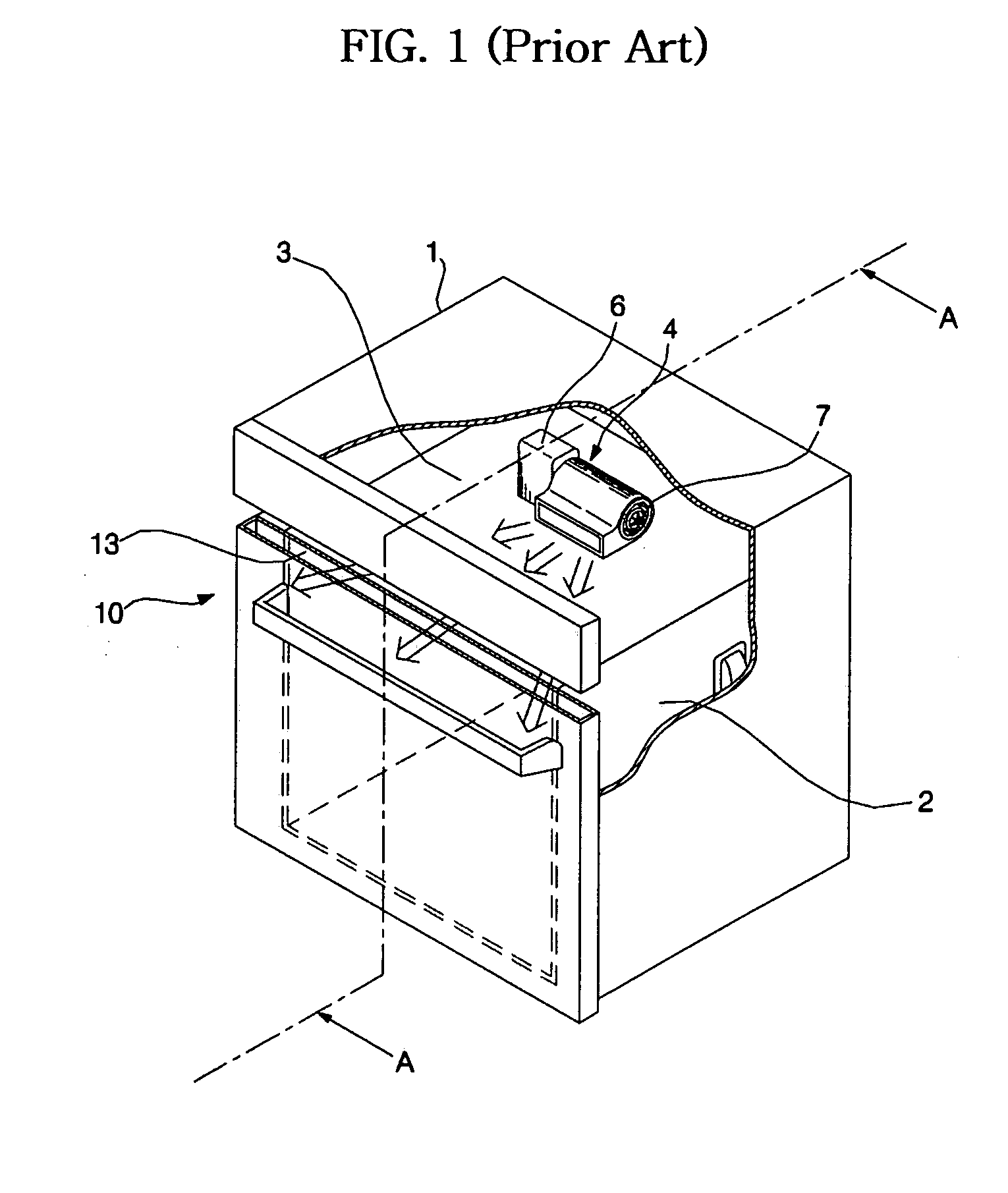 Cooling apparatus of cooking appliance