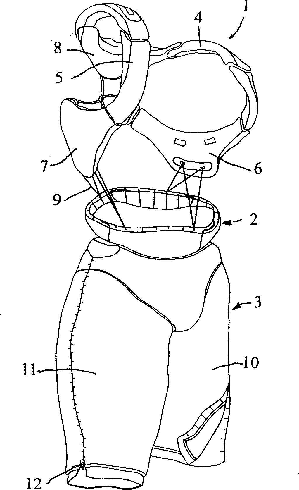 Swimming suit with buoyancy force and making method and special making equipment