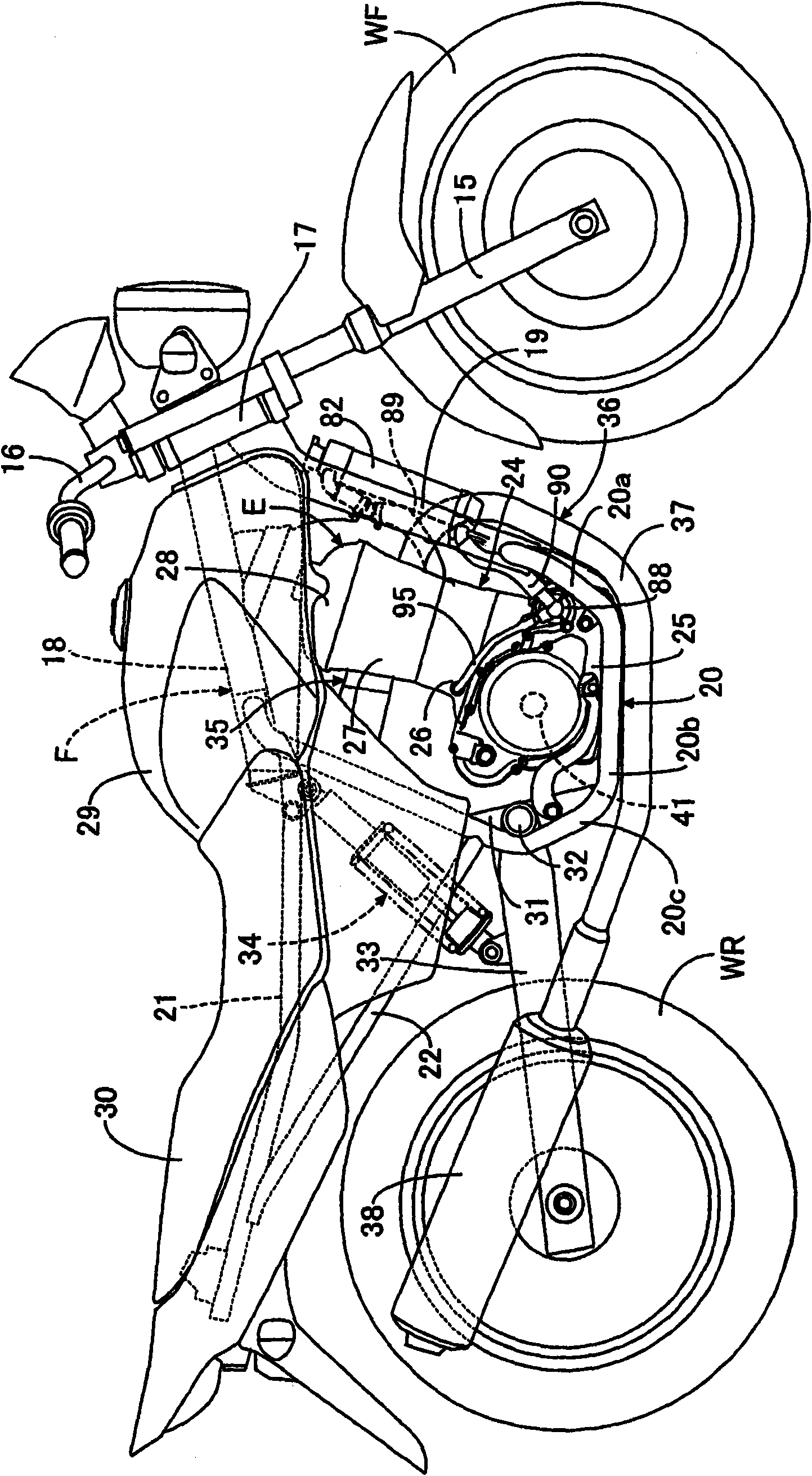 Water-cooled internal combustion engine for vehicle