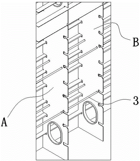 Structural perforation based scaffold building method