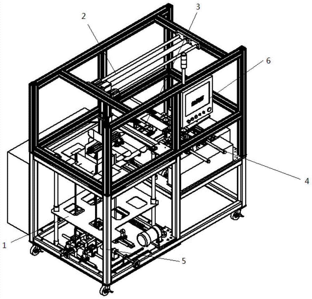 An industrial packaging line folding machine