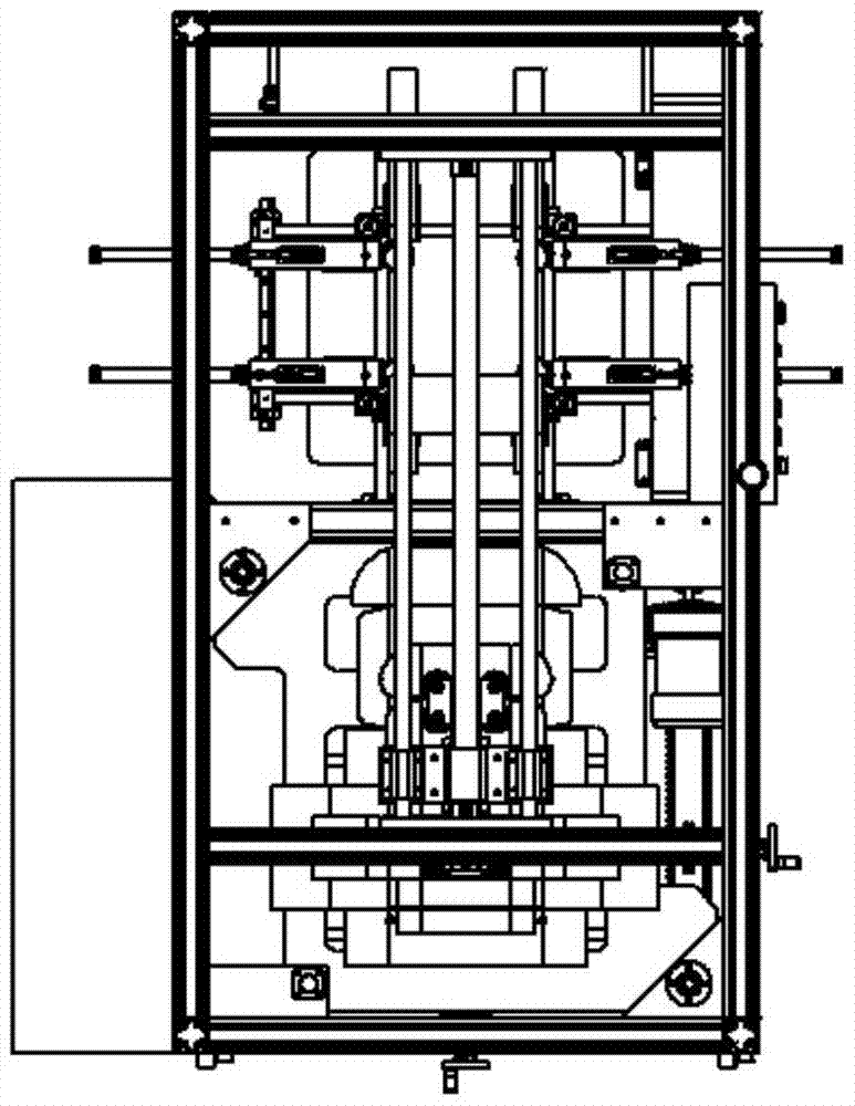 An industrial packaging line folding machine