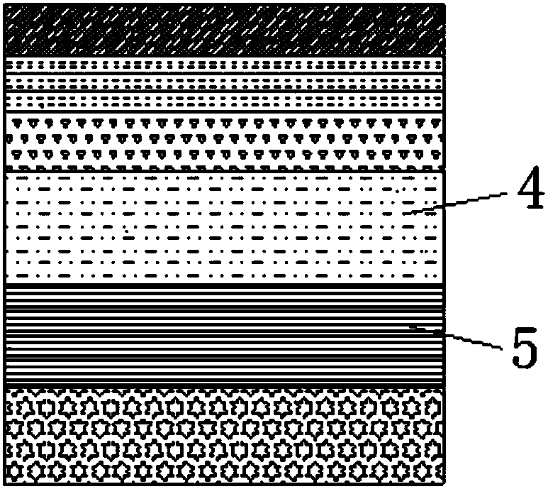 Pavement structure of rubber powder modified cement stabilized macadam mixture base course and proposing method of pavement structure