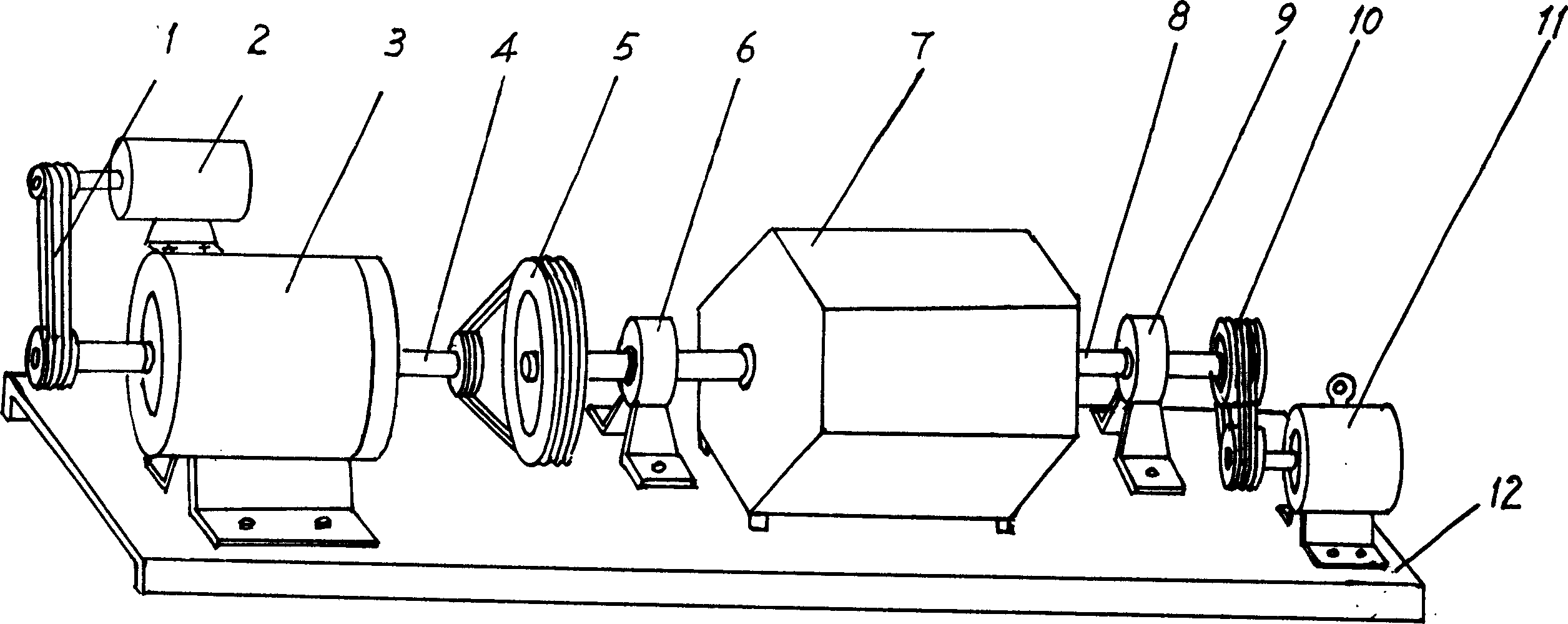 Magnet-wheel machine electric power generator set