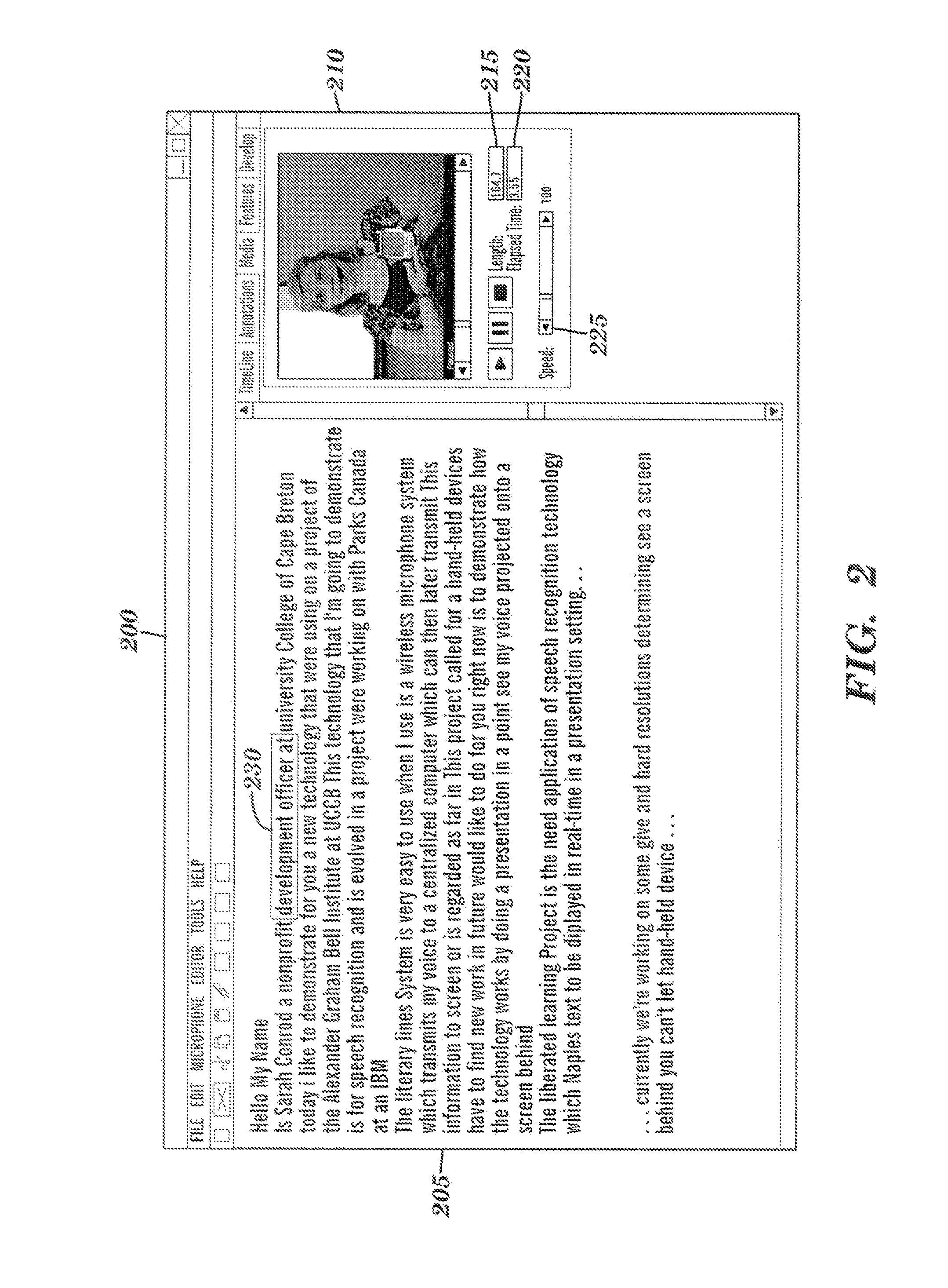 Method for the semi-automatic editing of timed and annotated data