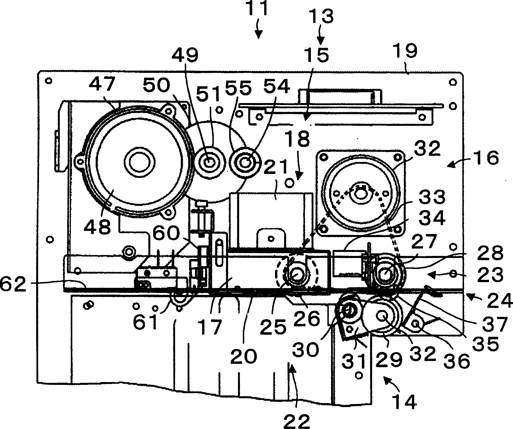 Automatic divider for flat objects