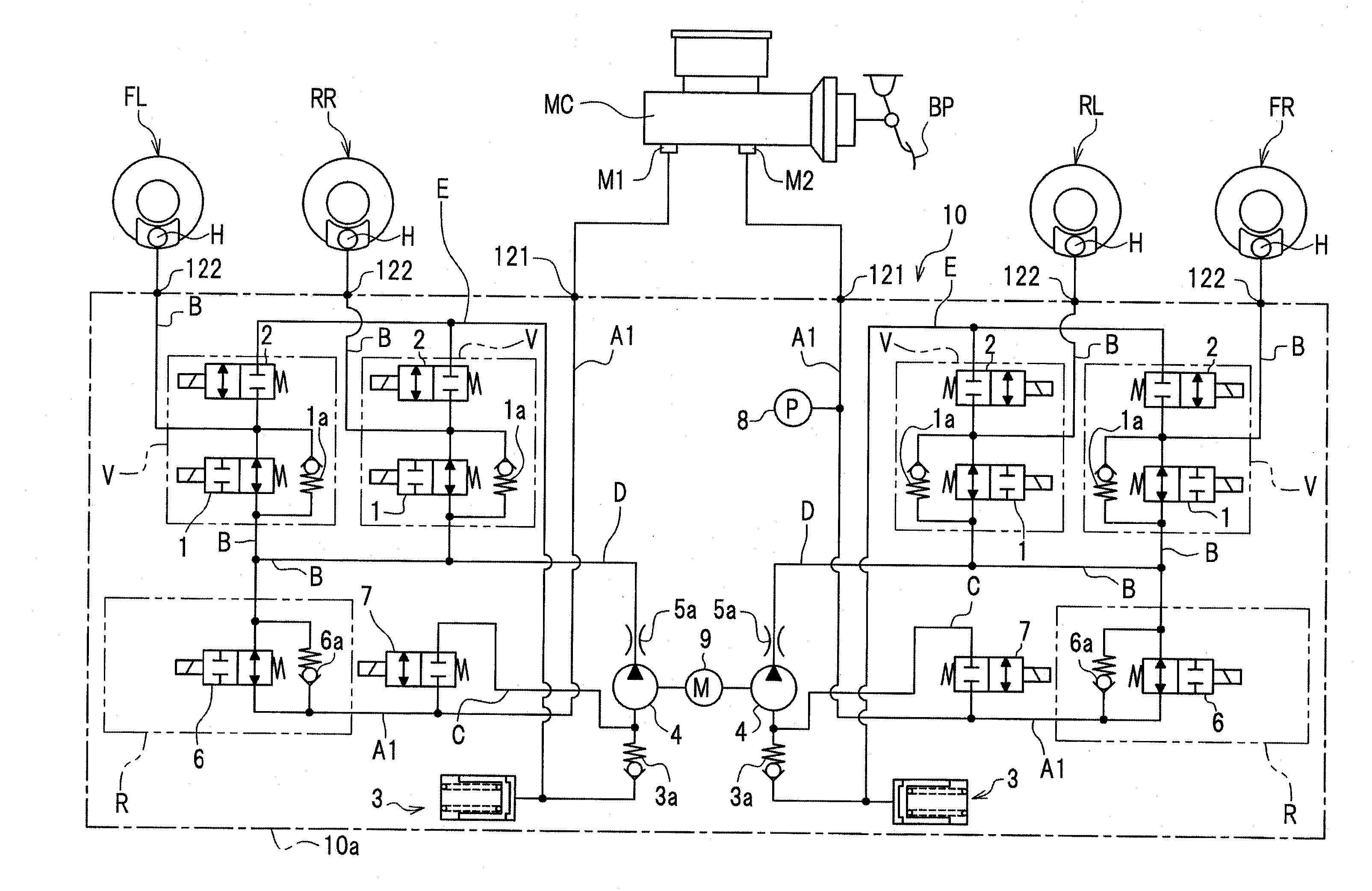 Vehicle brake hydraulic pressure control apparatus