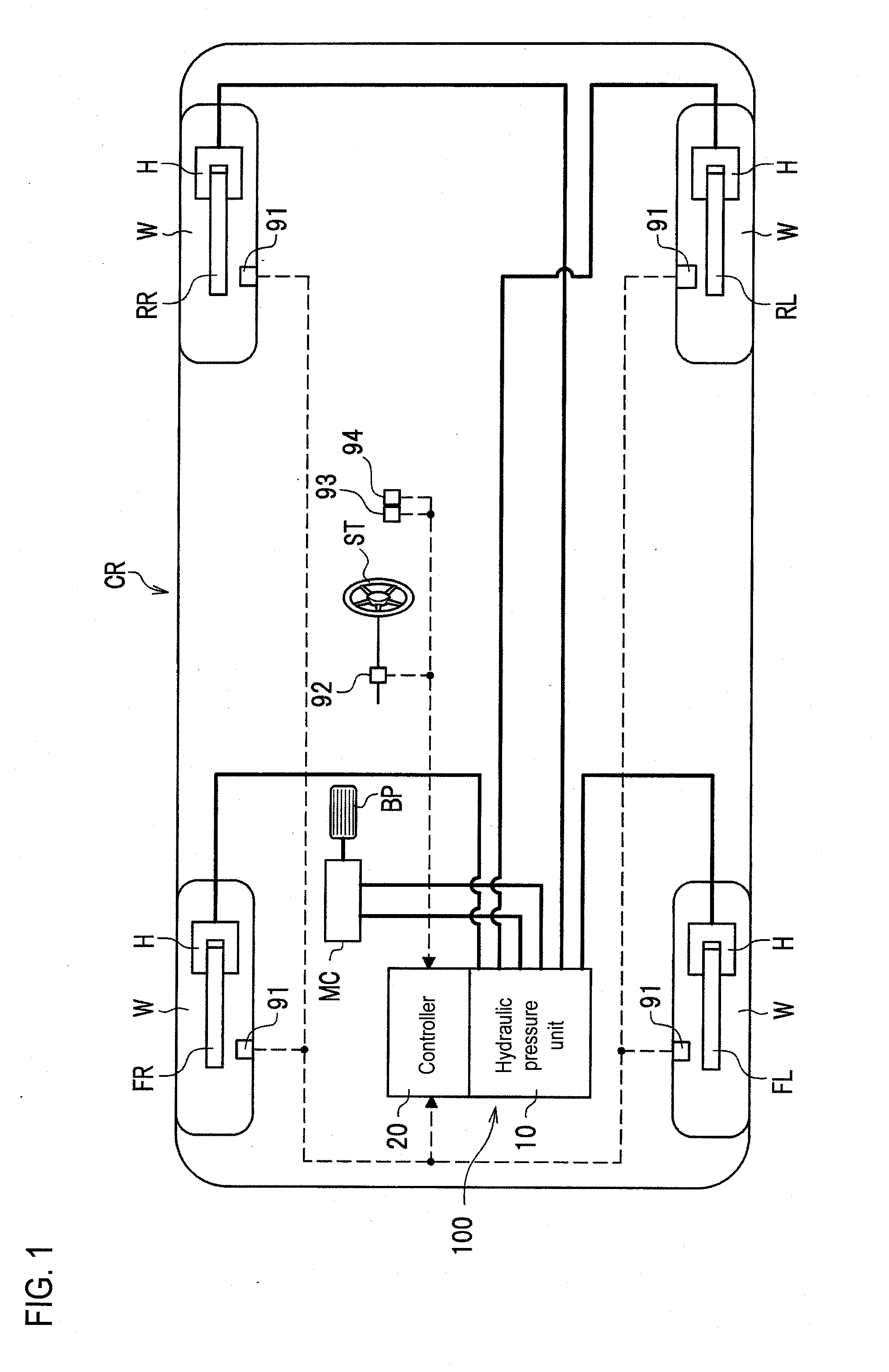 Vehicle brake hydraulic pressure control apparatus