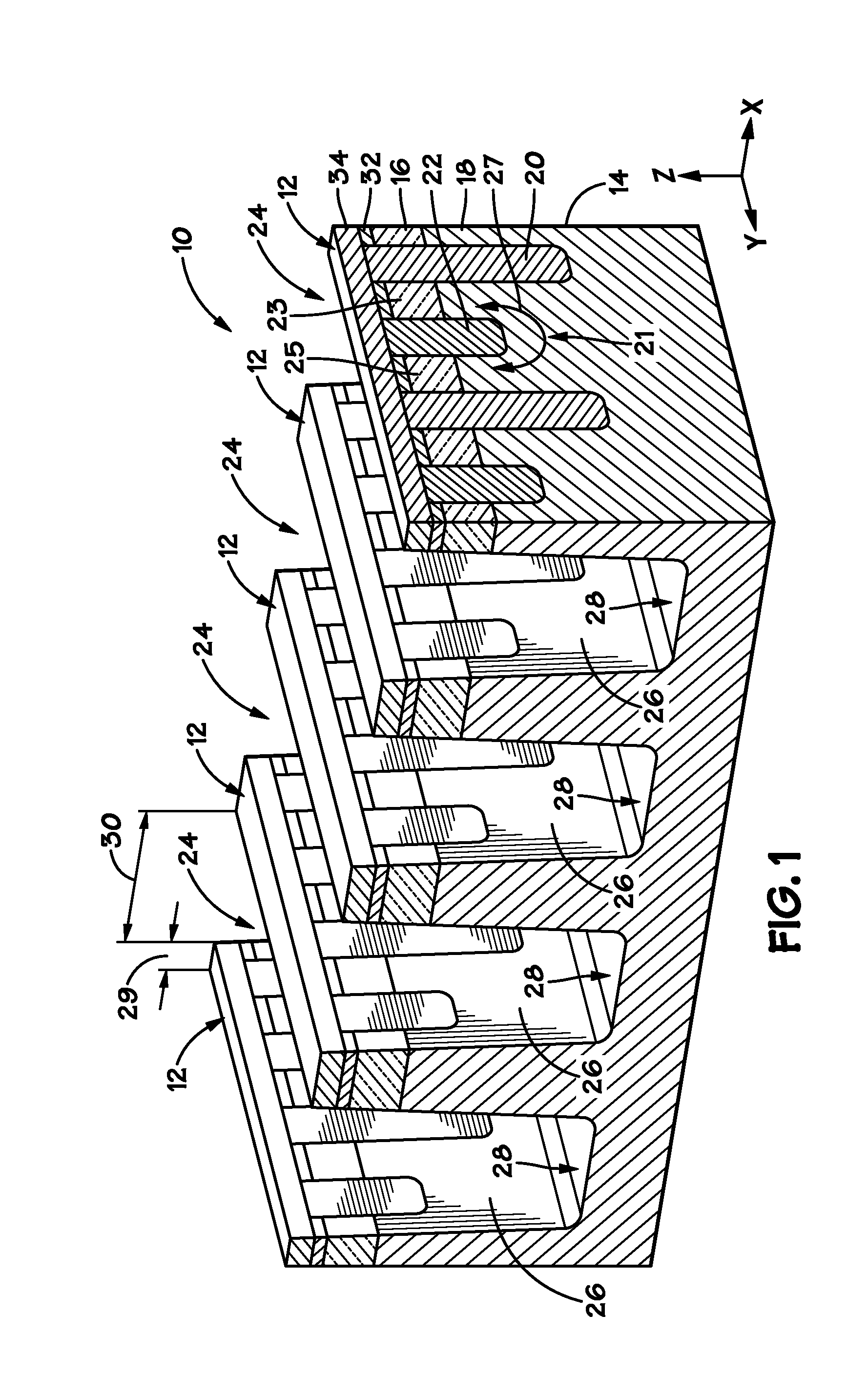 Double gated 4f2 dram chc cell and methods of fabricating the same