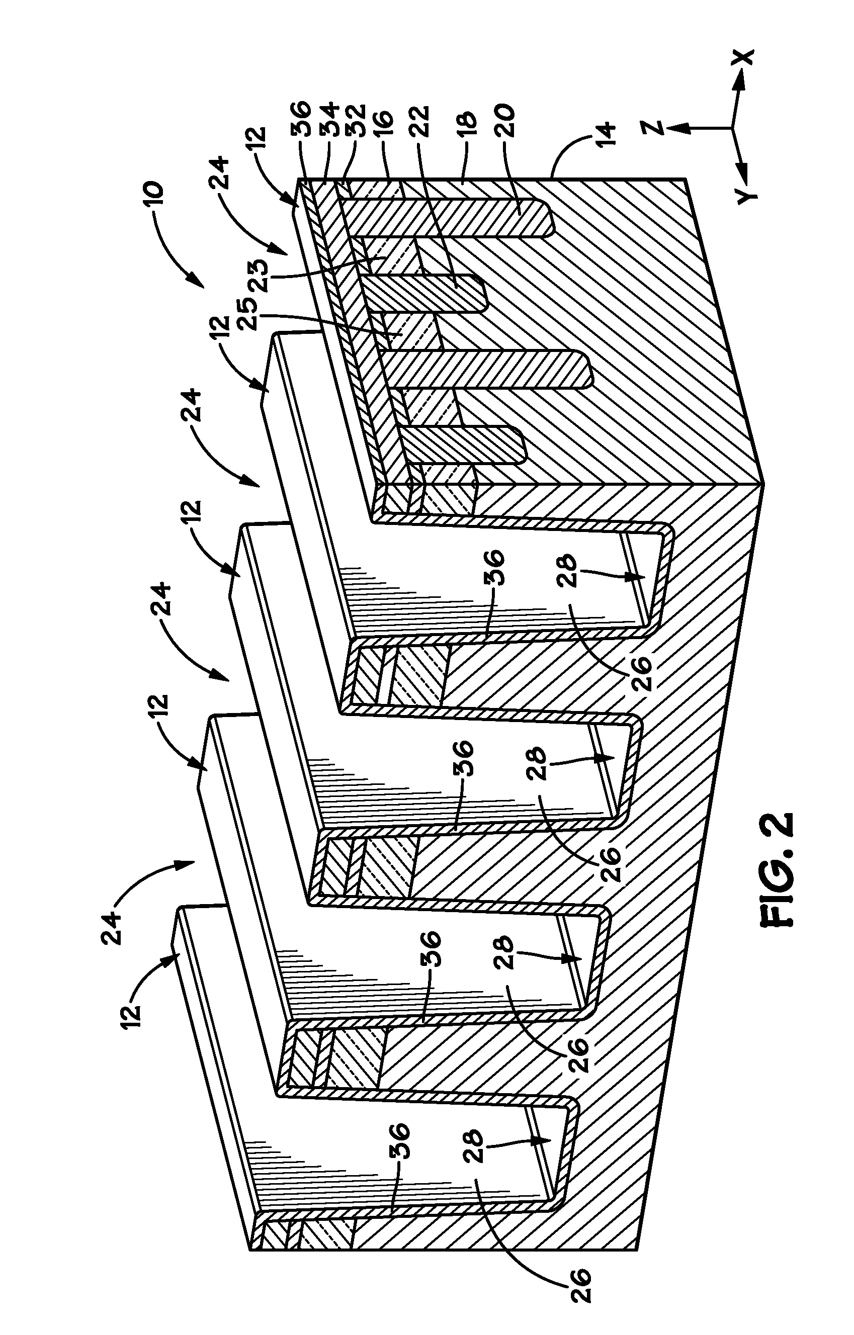 Double gated 4f2 dram chc cell and methods of fabricating the same