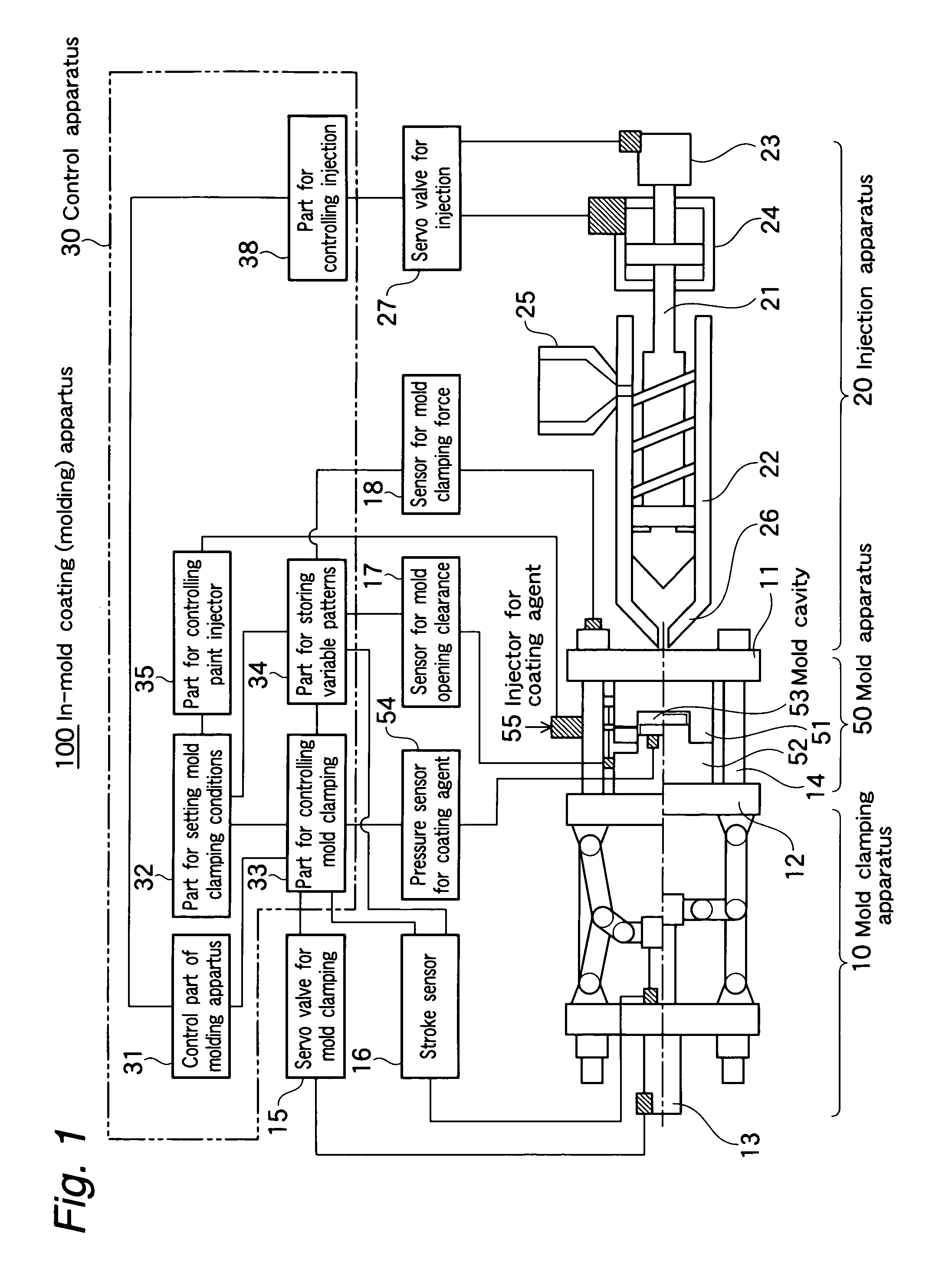 Molded object obtained by in-mold coating and process for producing the same