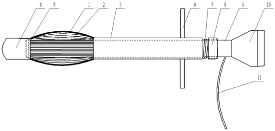 Pipeline in-vivo fixing device and using method thereof