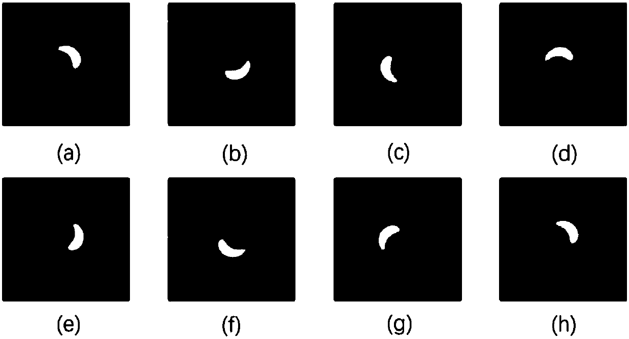 Optical phase difference demodulation method based on spiral interference image feature extraction technology