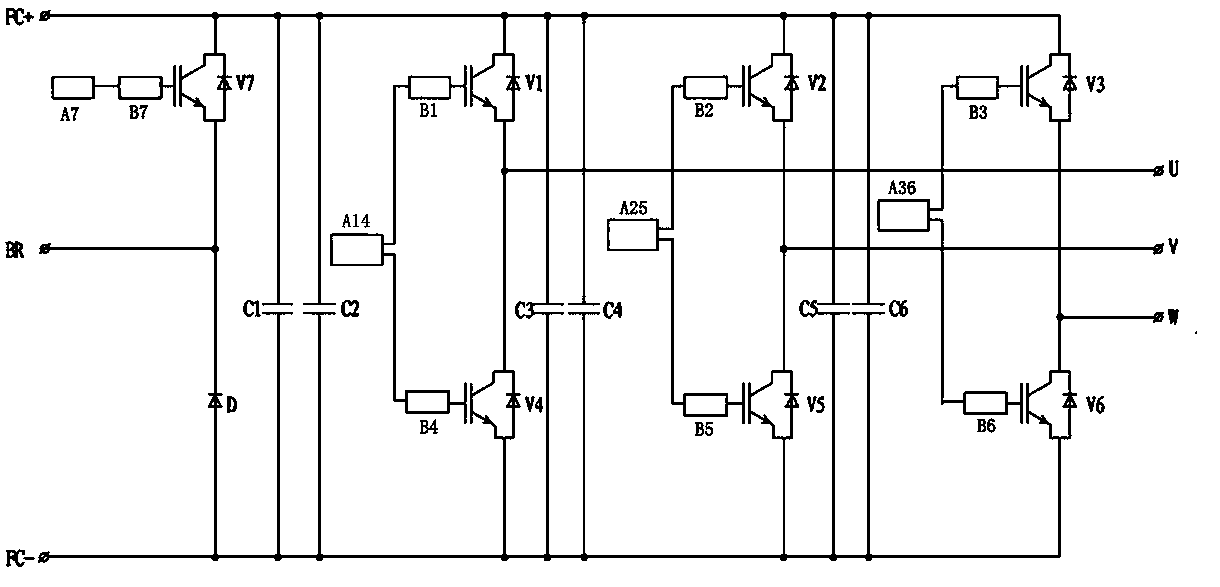 Metro traction inversion chopping power unit