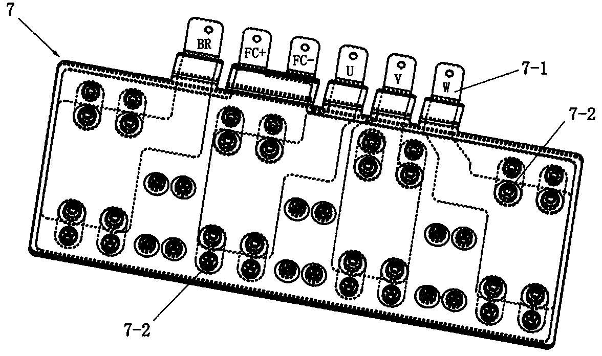 Metro traction inversion chopping power unit