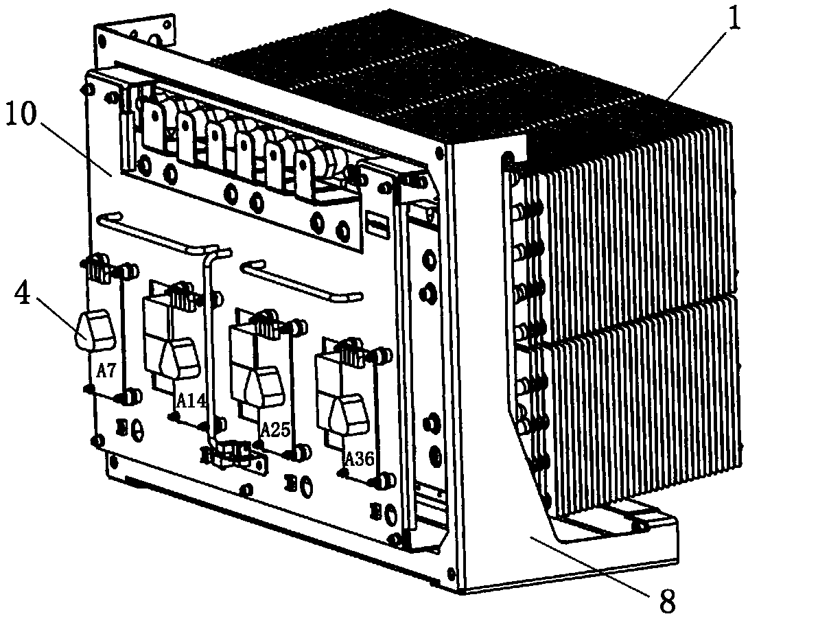 Metro traction inversion chopping power unit