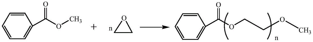 One-step catalytic synthesis method for 2-methoxyethanol benzoate