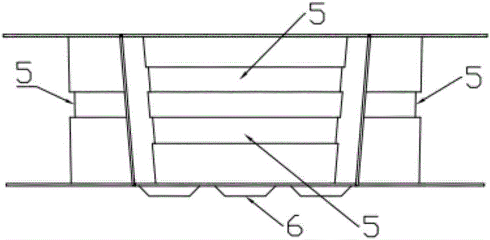 Self-locking assembling type prefabricated road roadbed die