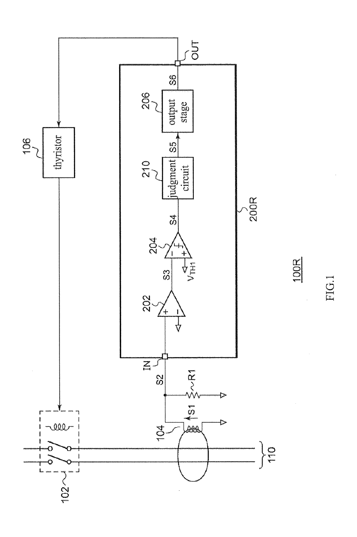 Electrical leakage detection circuit and electrical leakage breaker