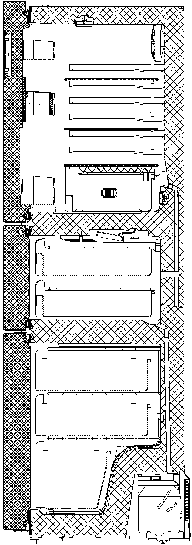 Refrigerator with defrosting function