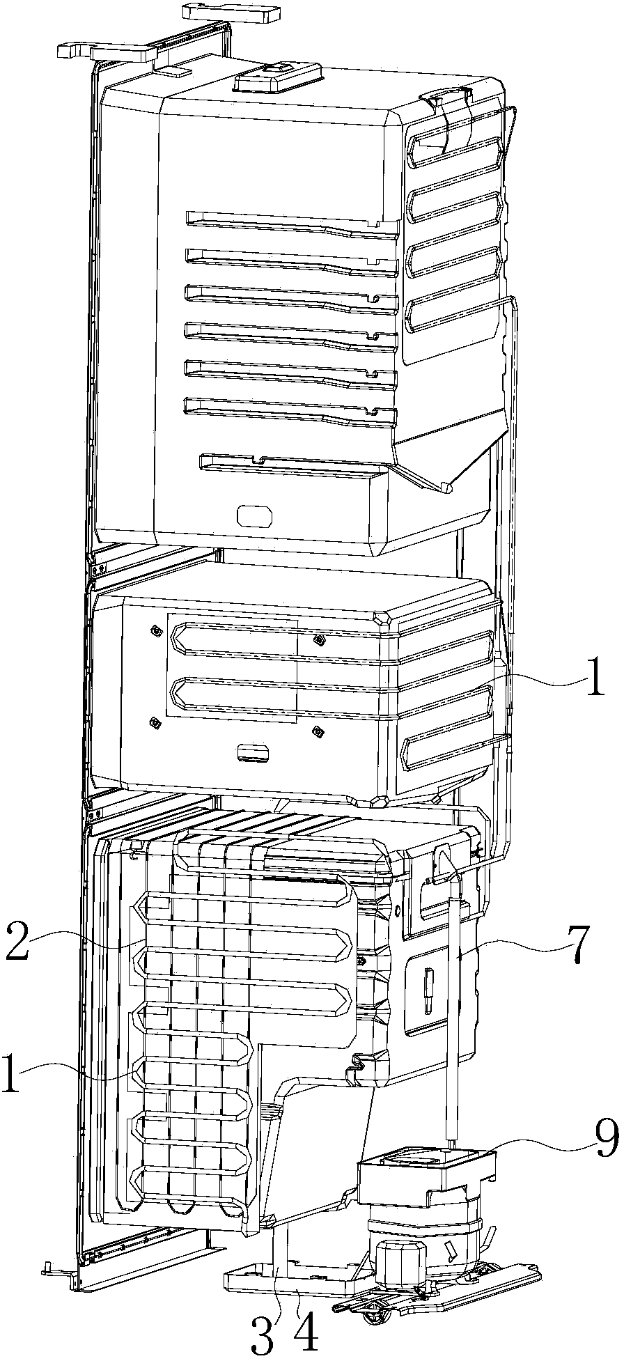 Refrigerator with defrosting function