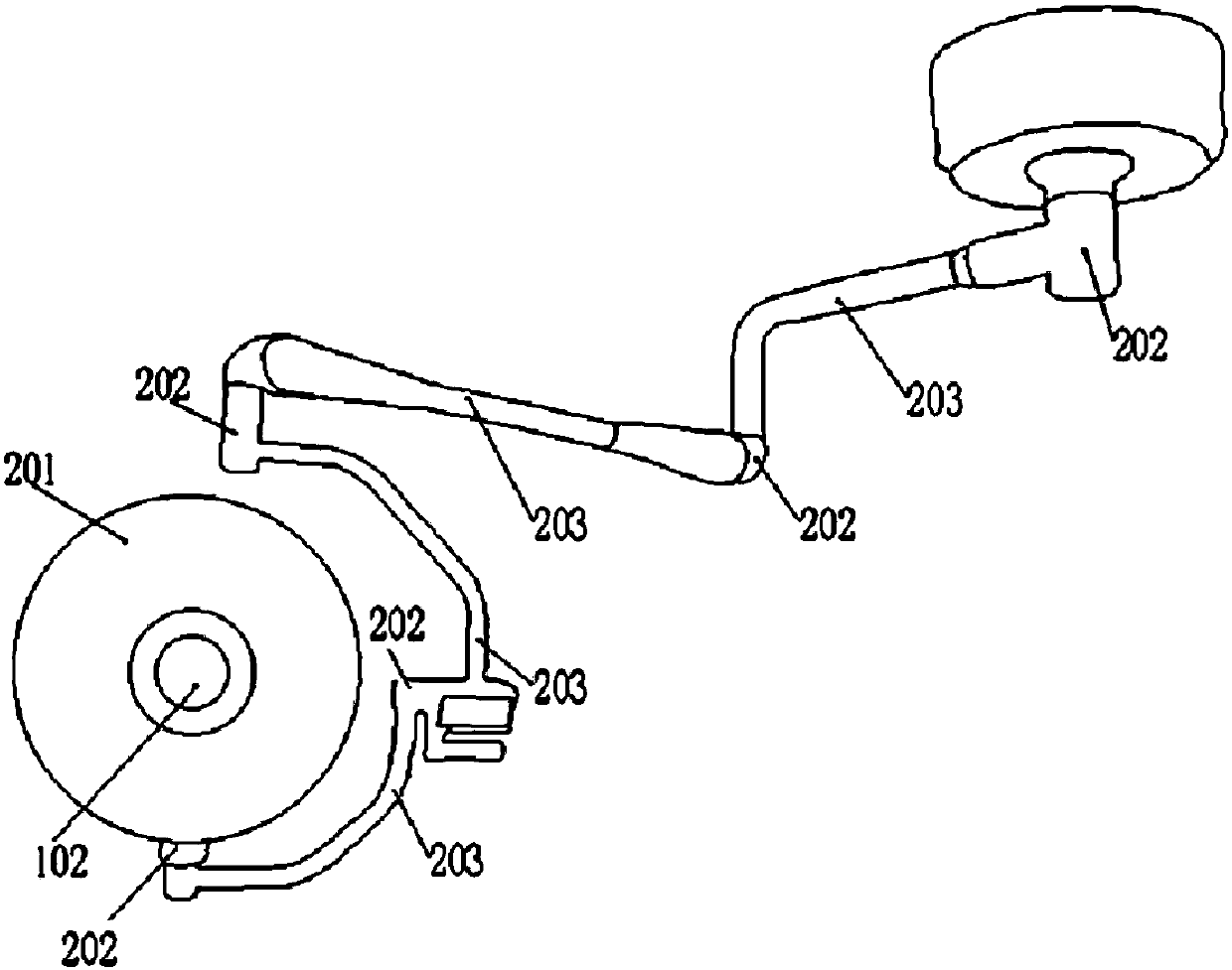 Medical shadowless lamp control method and system