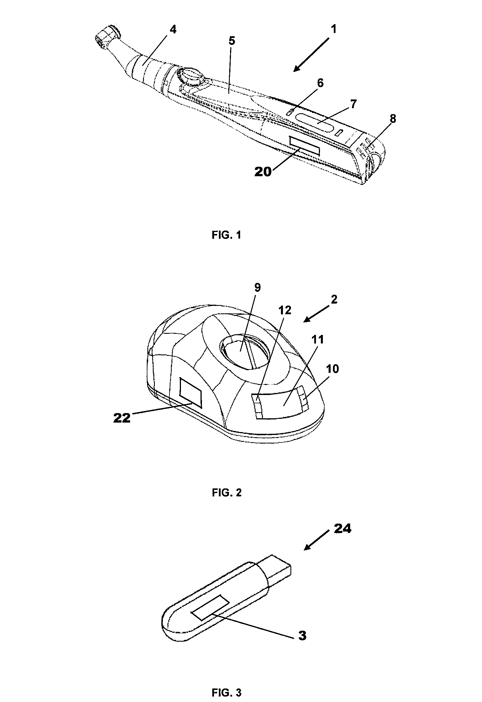 Method and device for programming a cordless handpiece for root canal treatment