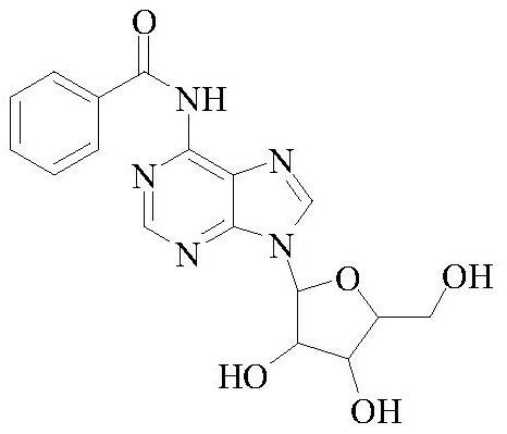 Method for preparing N6-benzoyladenosine