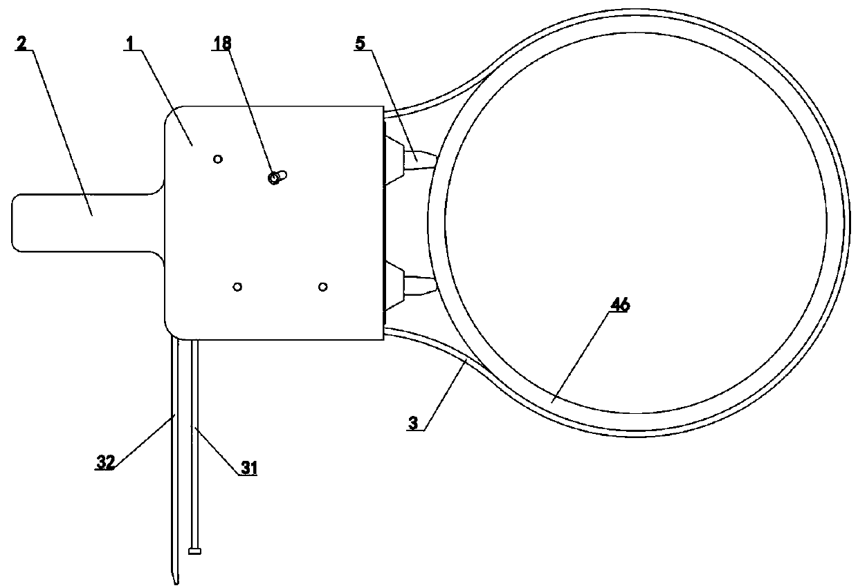 Nondestructive detection device for boiler pressure vessel pipeline