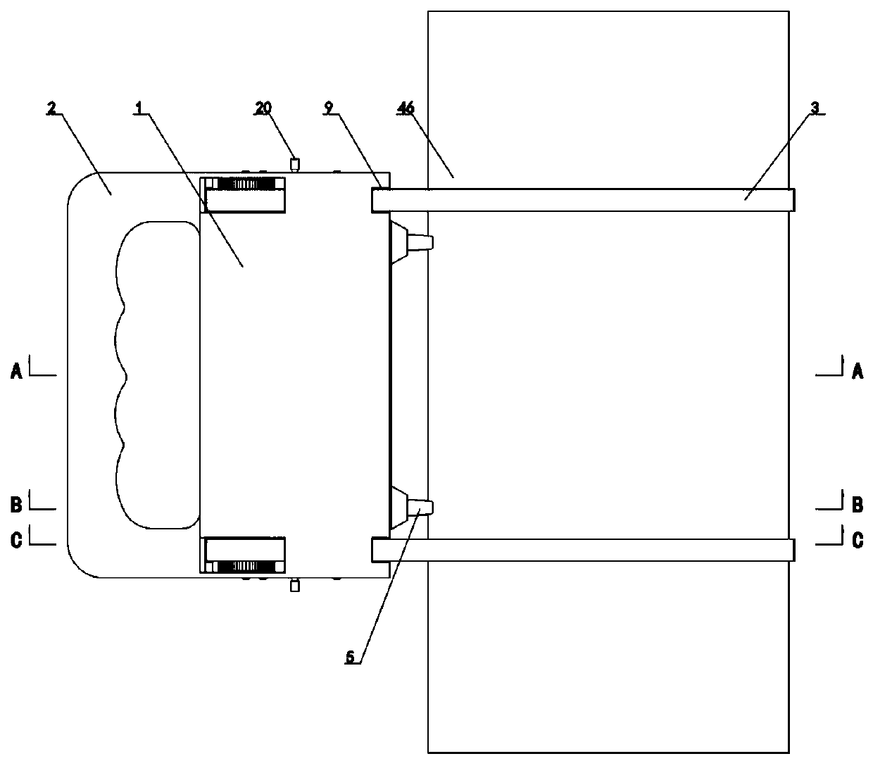 Nondestructive detection device for boiler pressure vessel pipeline