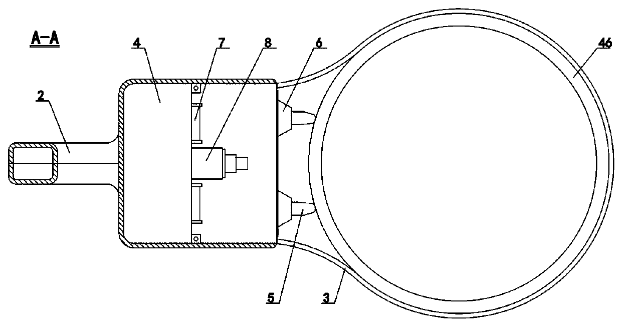 Nondestructive detection device for boiler pressure vessel pipeline