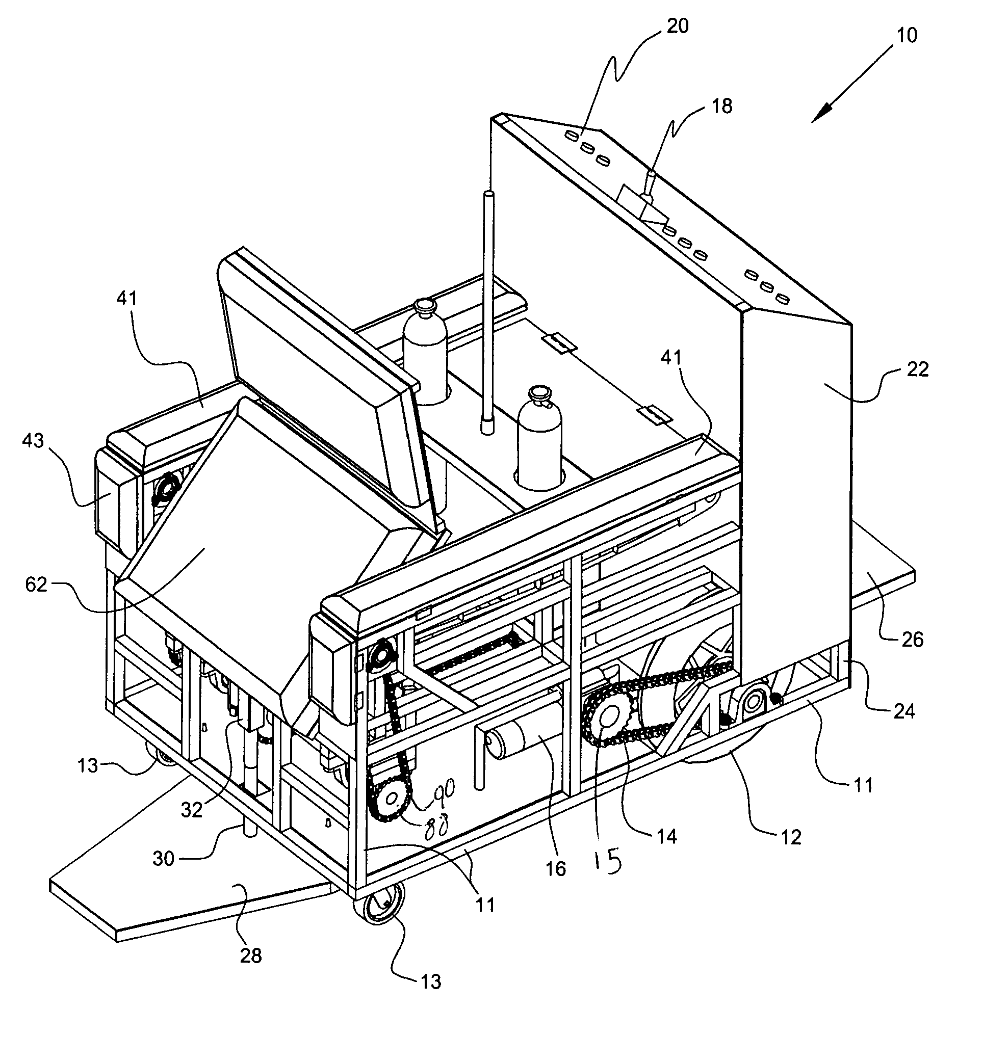 Device for transporting a physically impaired person