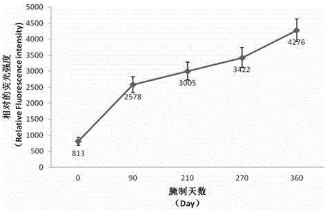 Method for rapidly detecting and quantifying activity of proteinase in dry-cured ham processing process