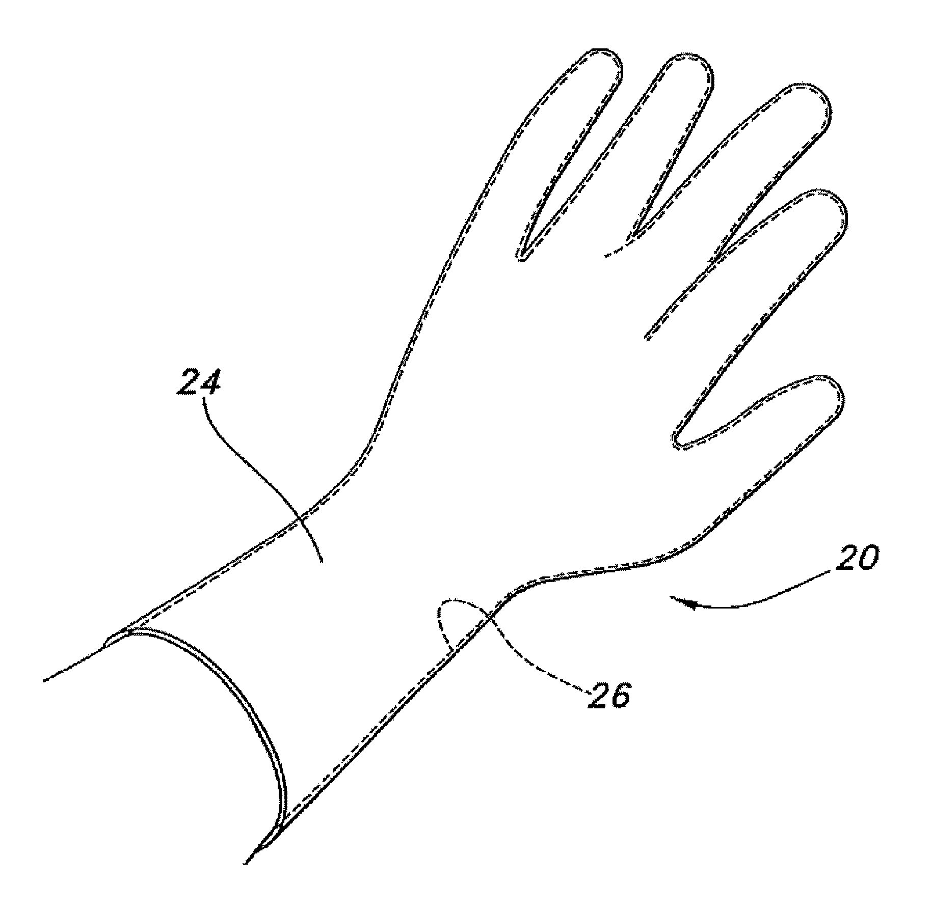 Glove with hand-friendly coating and method of making