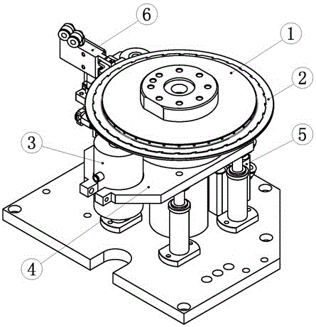Electronic component transparent medium turntable bearing testing and automatic wiping method