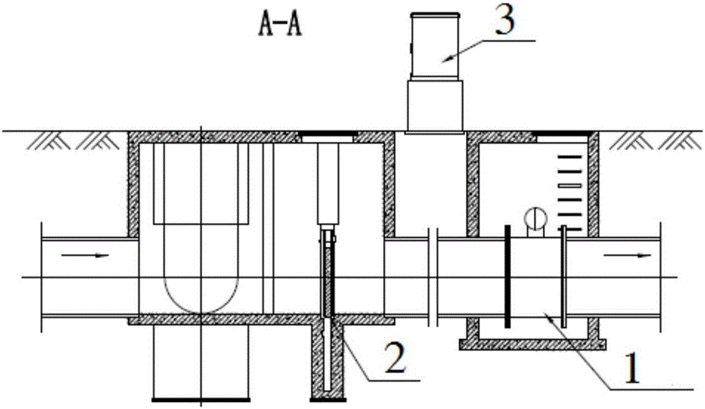 Drainage pipeline flow control method and device