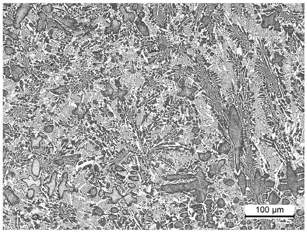 A kind of lanthanum modified high hardness alloy and casting method thereof