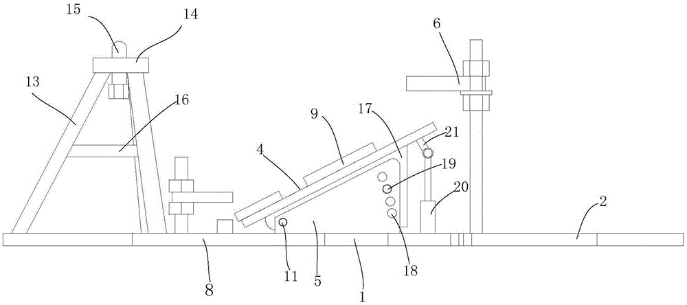 Angle-adjustable inclined valve body clamping mechanism
