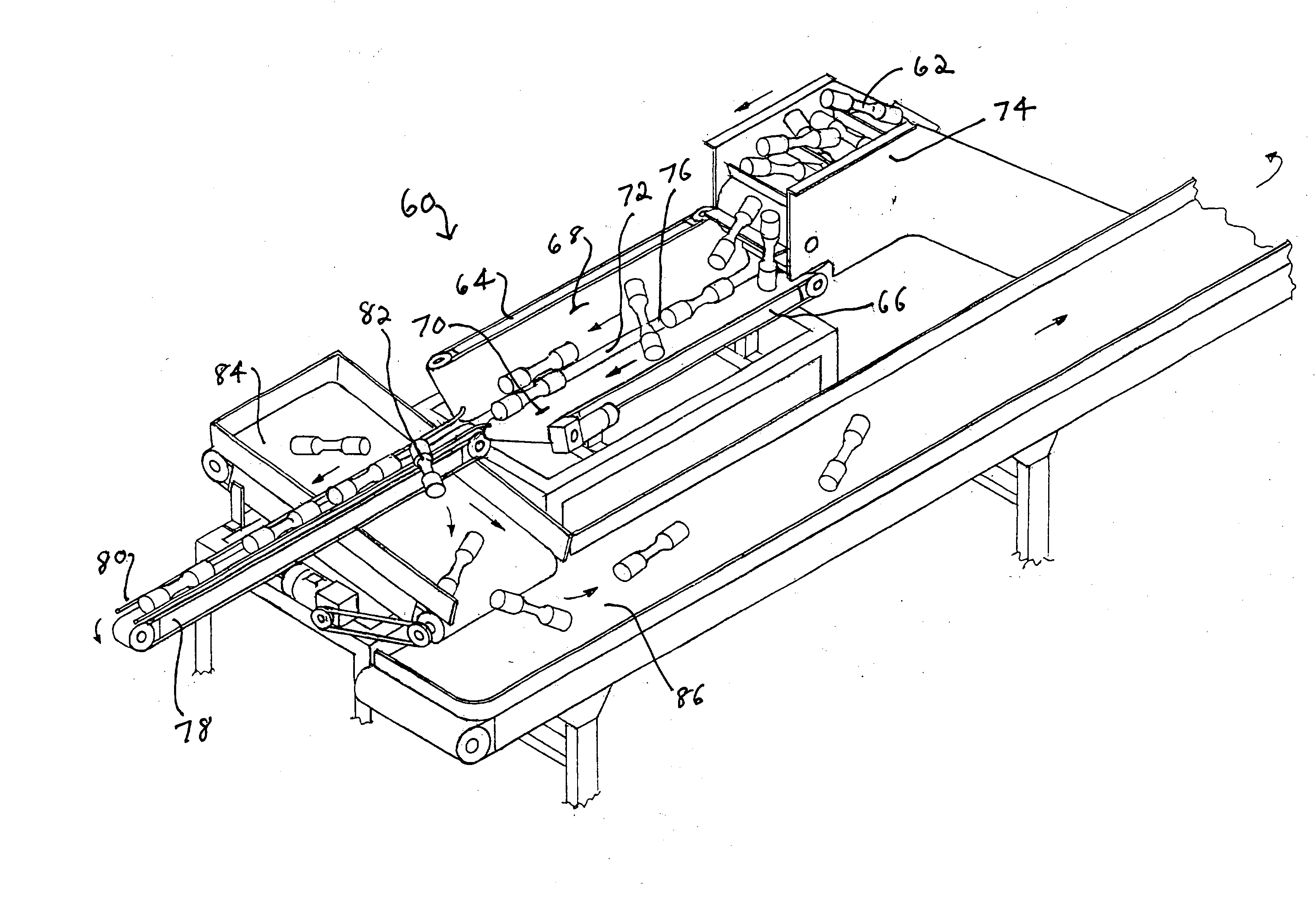 Orienting and feeding apparatus and method for manufacturing line