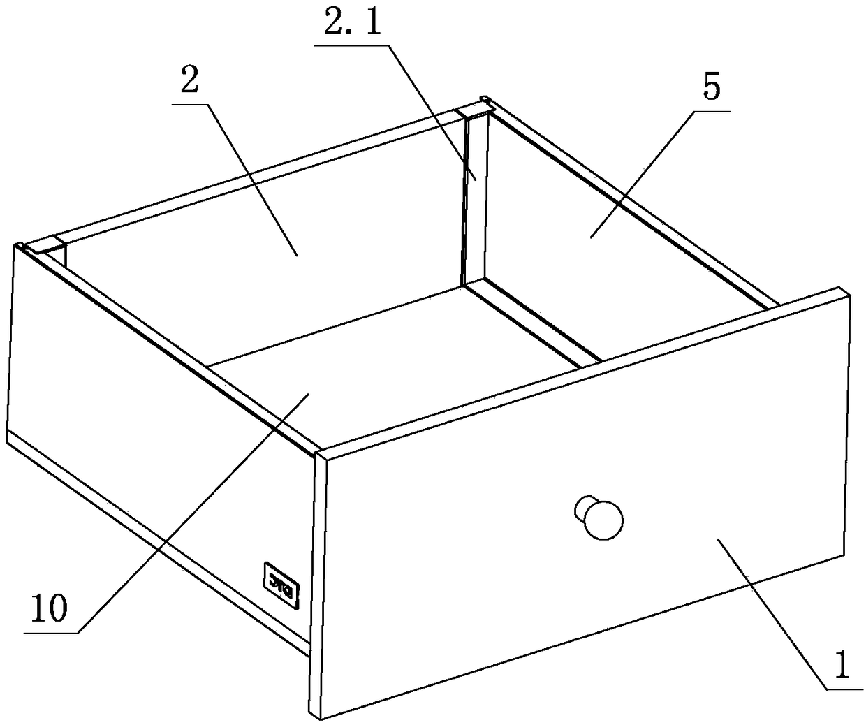 A side plate stable assembly structure of a furniture drawer